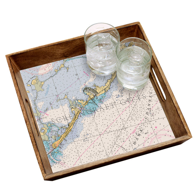 Islamorada, FL- Wood Serving Tray