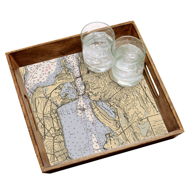 Tiverton, RI - Wood Serving Tray