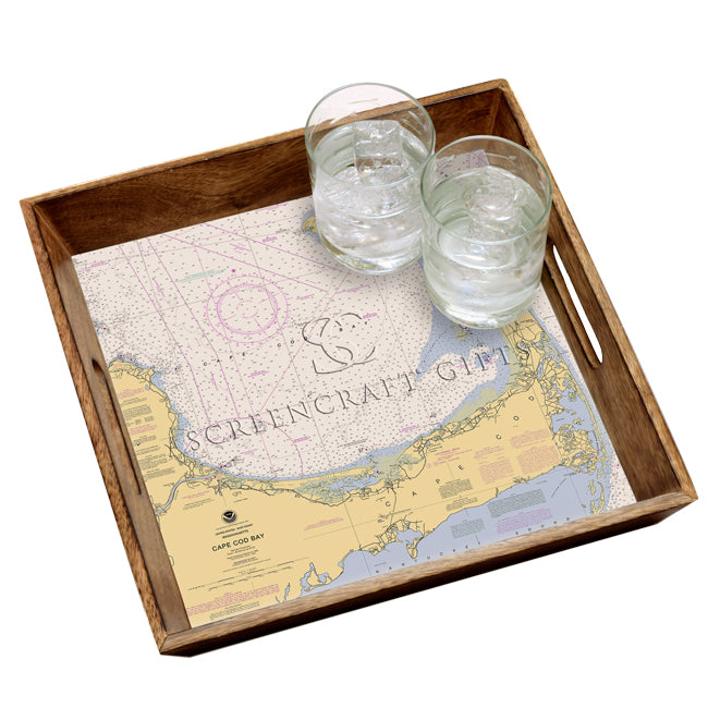 Cape Cod, MA - Wood Serving Tray
