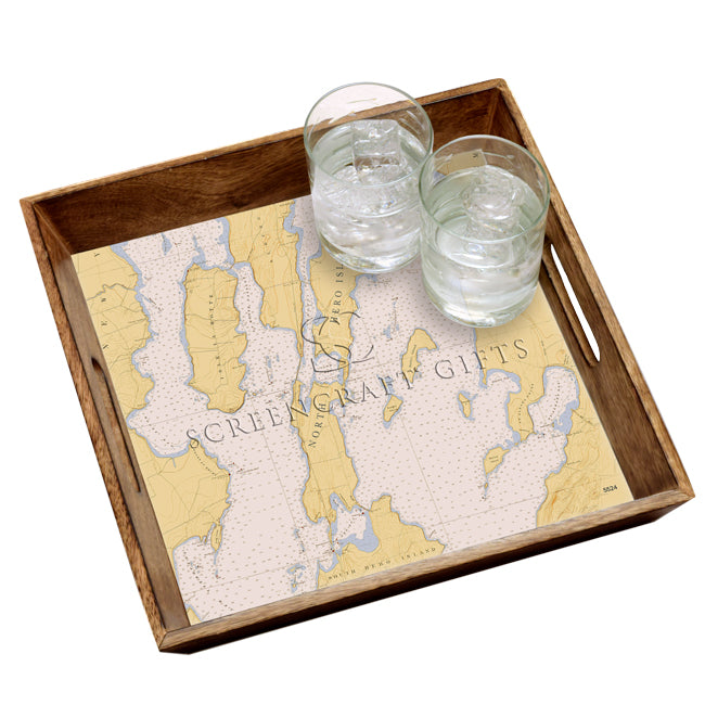 North Hero, VT - Wood Serving Tray