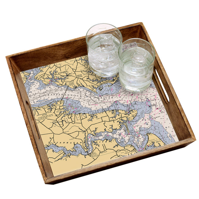 Irvington, VA- Wood Serving Tray
