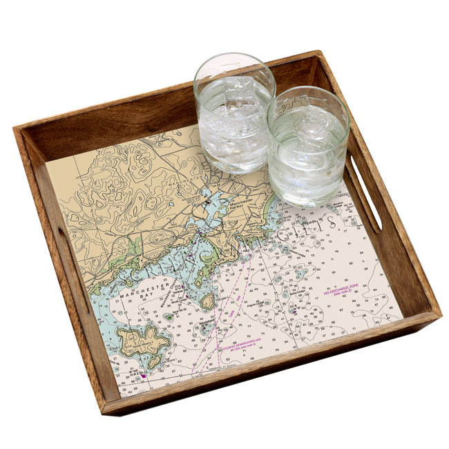 Manchester by the Sea, MA - Wood Serving Tray