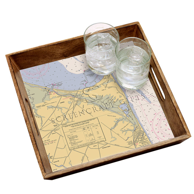 Cape Henlopen, DE- Wood Serving Tray