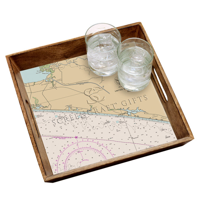 Inlet Beach, FL-  Wood Serving Tray