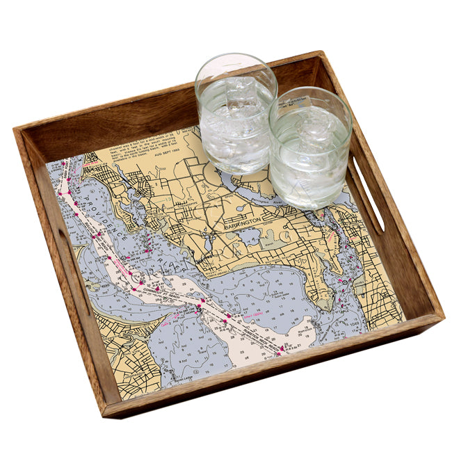 Barrington, RI- Wood Serving Tray