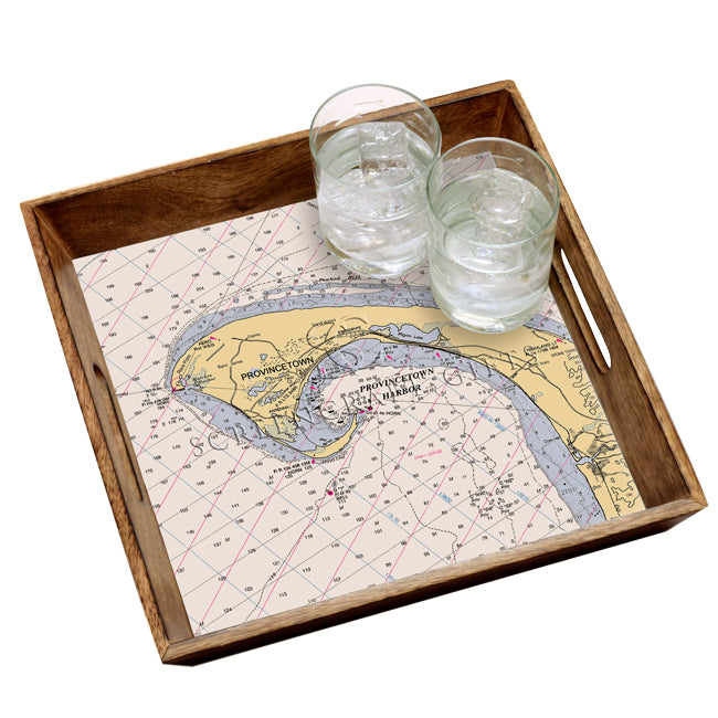 Provincetown, MA - Wood Serving Tray