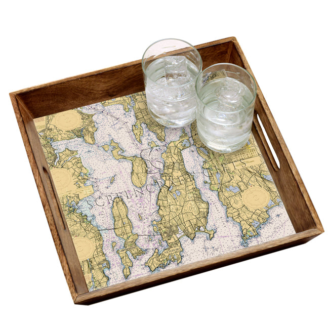 Narragansett Bay- Wood Serving Tray