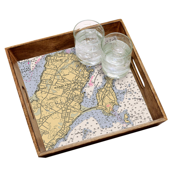 Marblehead, MA- Wood Serving Tray