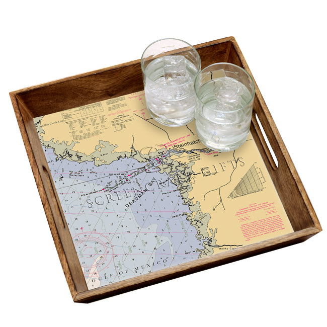 Steinhatchee, FL- Wood Serving Tray