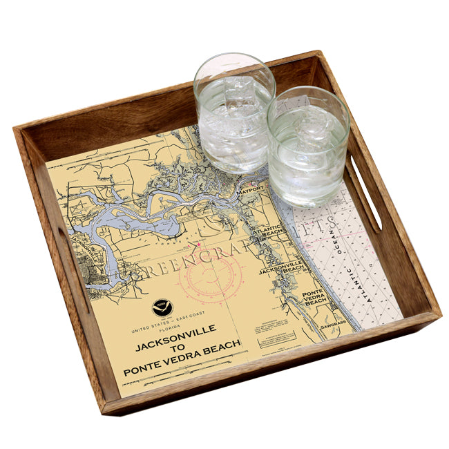 Jacksonville, FL - Wood Serving Tray
