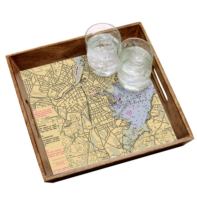 Salem, MA- Wood Serving Tray