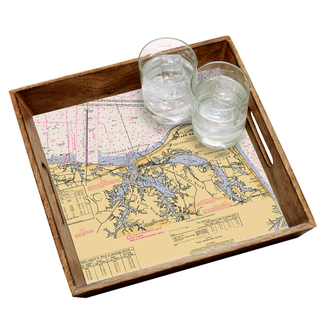 Cape Henry, VA  - Wood Serving Tray