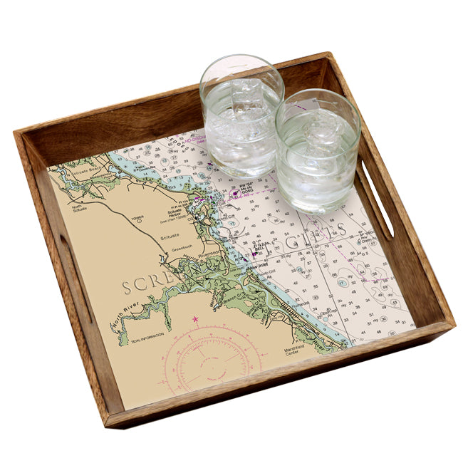 Scituate, MA - Wood Serving Tray