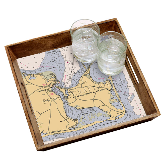 Chappaquiddick, MA- Wood Serving Tray