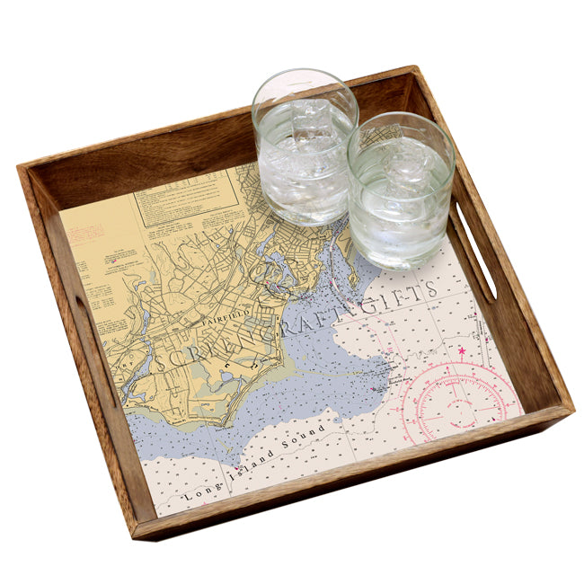 Fairfield, CT- Wood Serving Tray