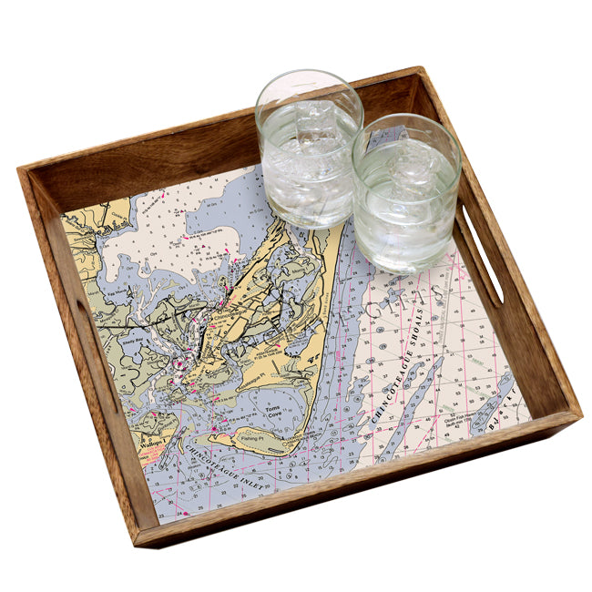 Chincoteague, VA - Wood Serving Tray