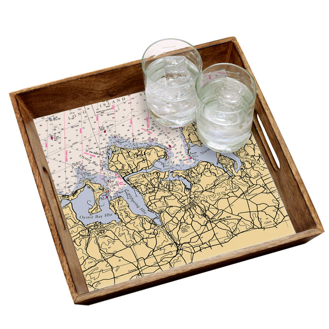 Huntington Bay, NY- Wood Serving Tray