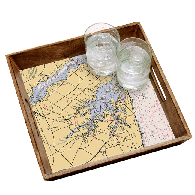 Rumson, NJ-  Wood Serving Tray