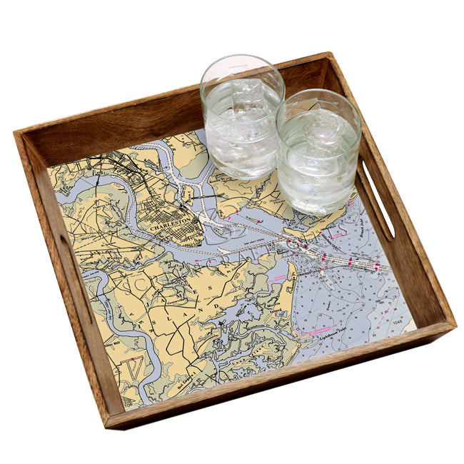 Charleston, SC - Wood Serving Tray