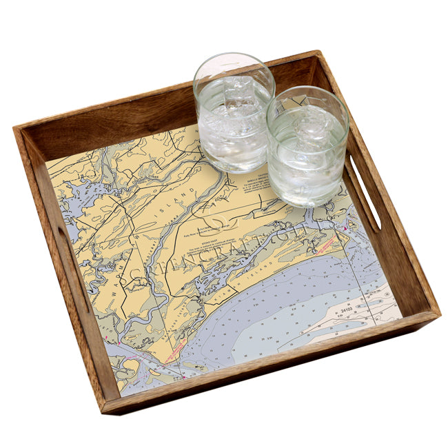 Kiawah Island, SC- Wood Serving Tray