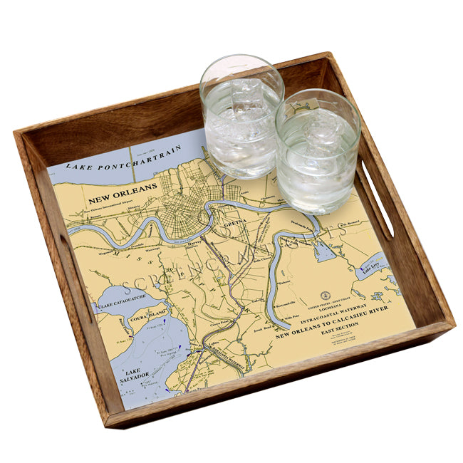 New Orleans, LA- Wood Serving Tray