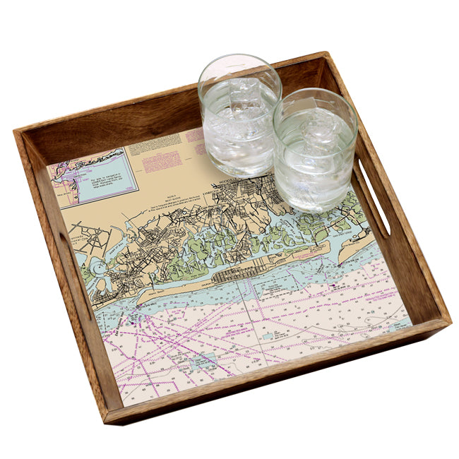 Long Beach, NY- Wood Serving Tray