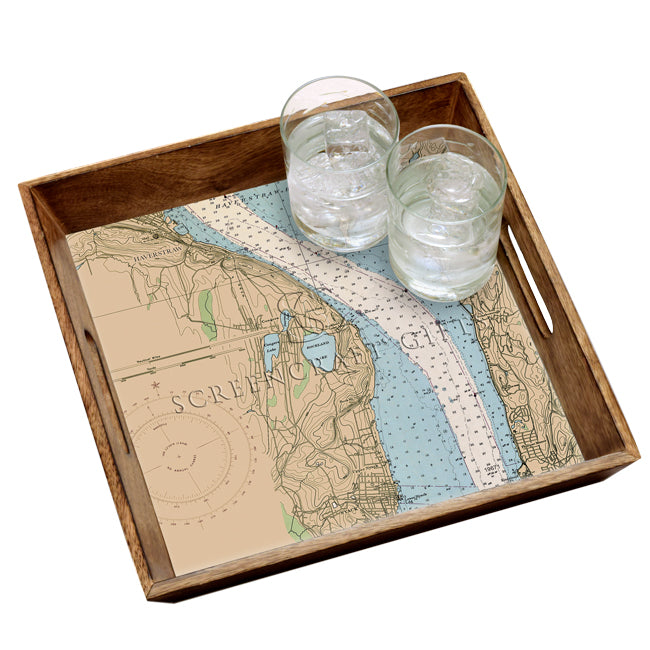 Haverstraw, NY - Wood Serving Tray
