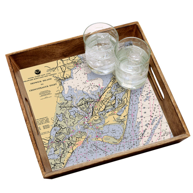 Chincoteague, VA- Wood Serving Tray