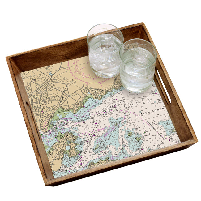 Beverly Harbor, Ma - Wood Serving Tray
