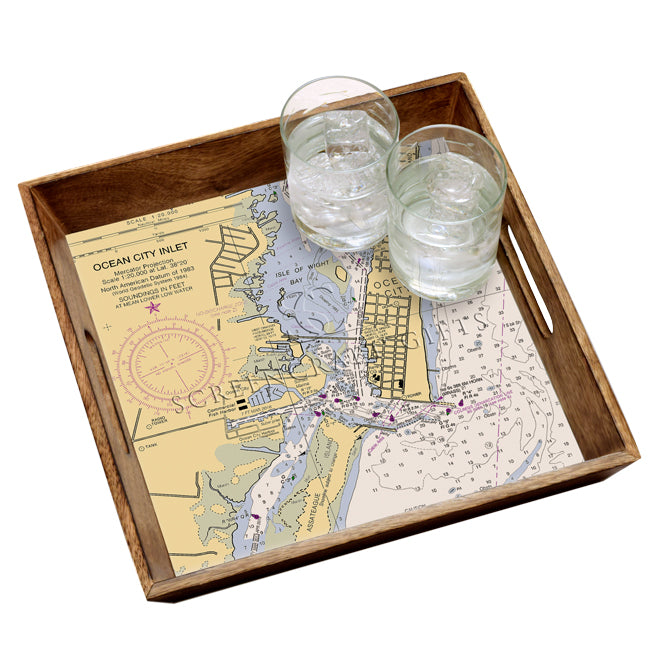 Ocean City, MD- Wood Serving Tray
