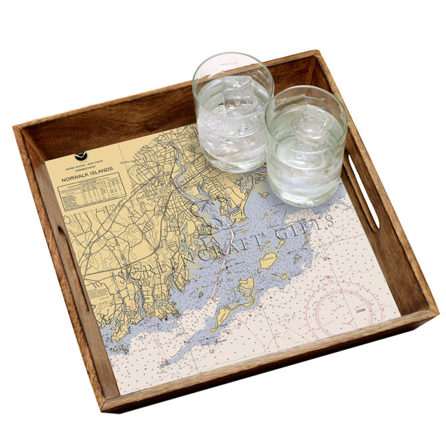 Norwalk, CT - Wood Serving Tray