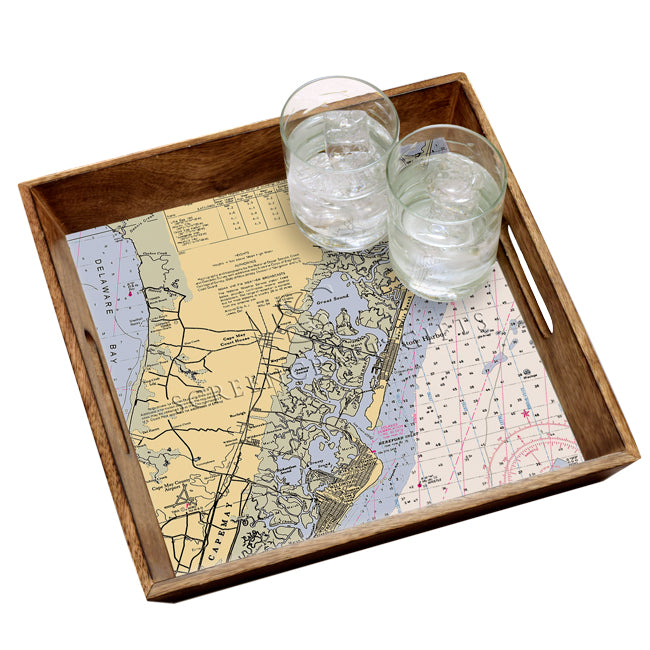 Stone Harbor, NJ - Wood Serving Tray