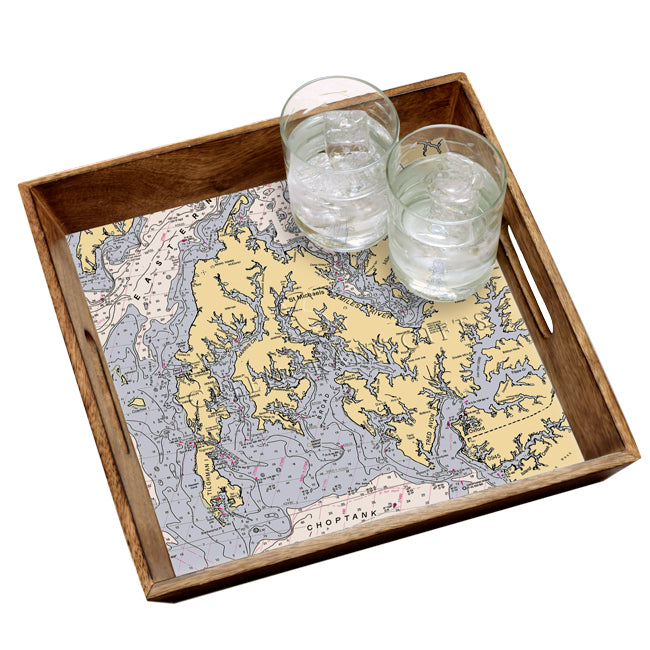 St. Michaels, MD- Wood Serving Tray