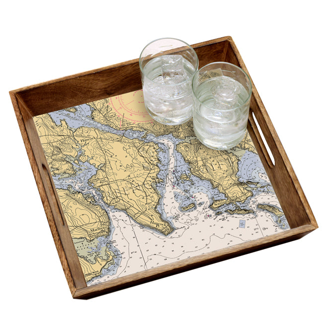 Hancock, ME - Wood Serving Tray