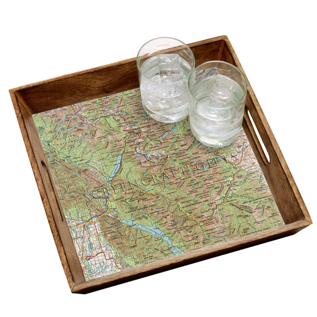 Glacier National Park-  Wood Serving Tray