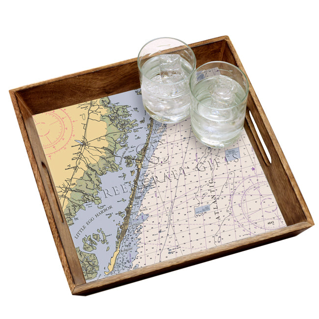 Long Beach Island, NJ- Wood Serving Tray