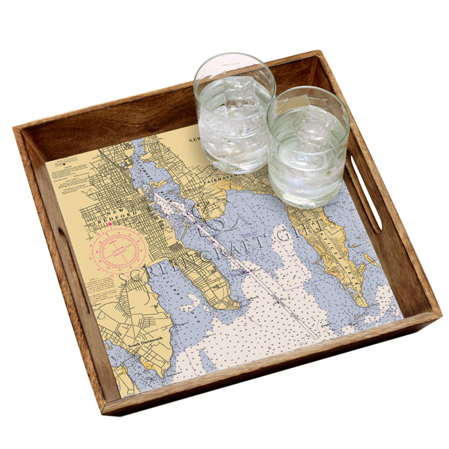 New Bedford, MA- Wood Serving Tray