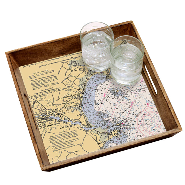 Old Orchard Beach, ME- Wood Serving Tray
