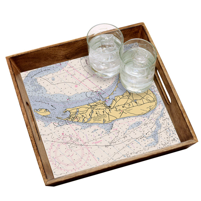 Nantucket, MA  - Wood Serving Tray