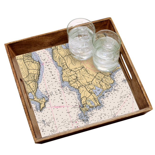 Little Compton, RI - Wood Serving Tray