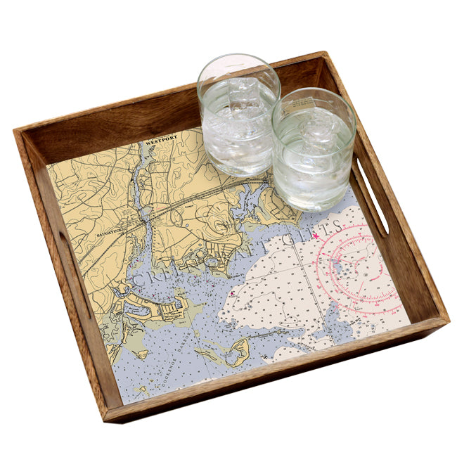 Westport, CT - Wood Serving Tray