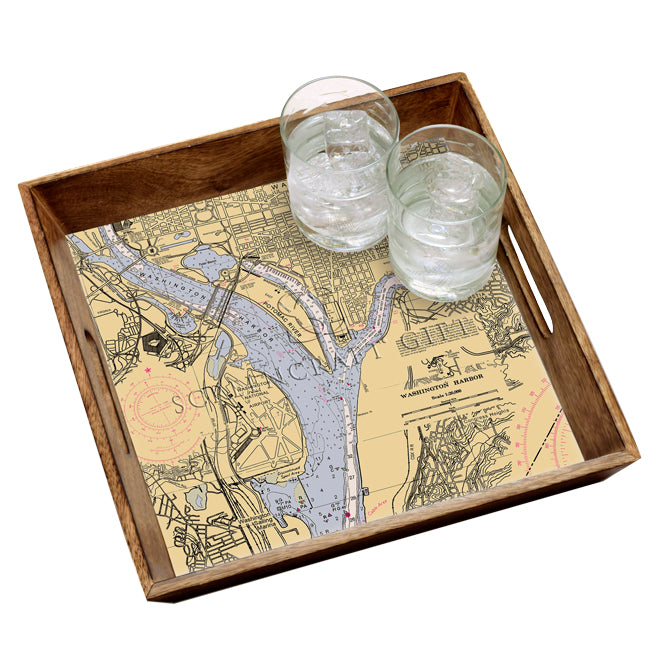 Washington, DC - Wood Serving Tray