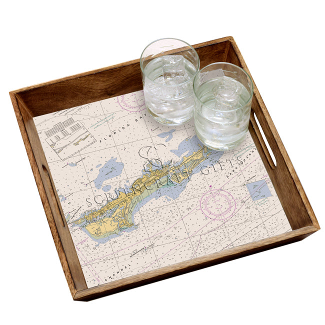 Marathon, FL - Wood Serving Tray