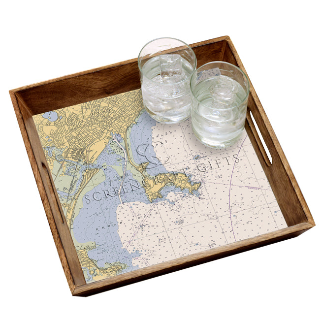 Nahant, MA- Wood Serving Tray