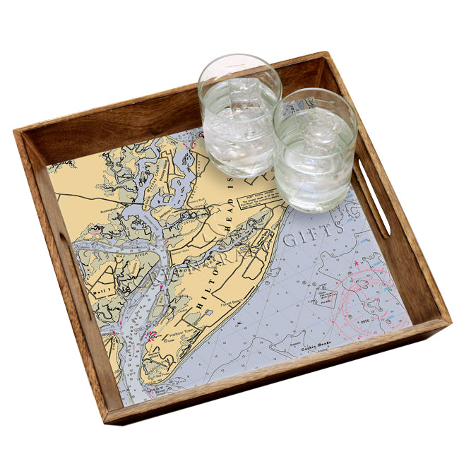 Hilton Head, SC - Wood Serving Tray