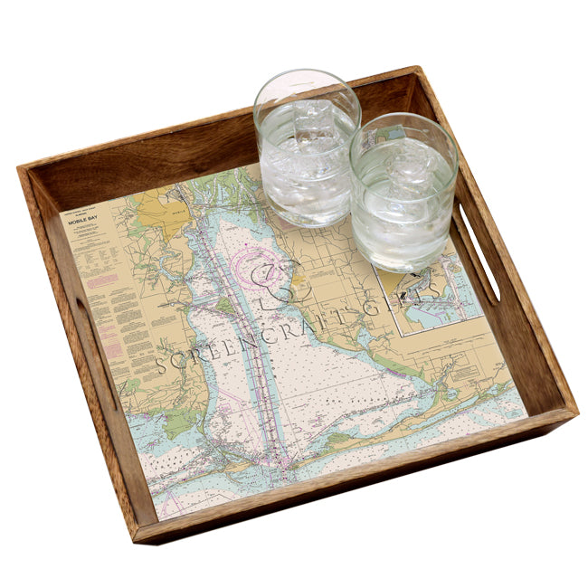 Mobile, AL - Wood Serving Tray