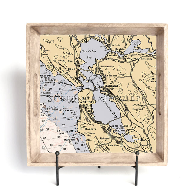 San Francisco, CA -  Wood Serving Tray