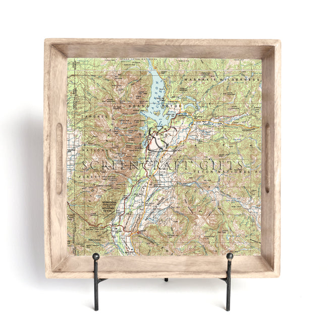 Grand Teton National Park-  Wood Serving Tray