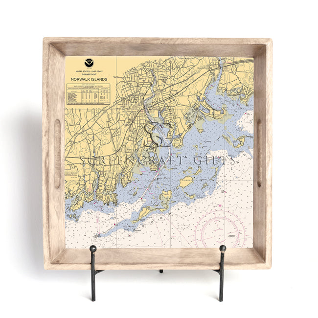 Norwalk, CT - Wood Serving Tray