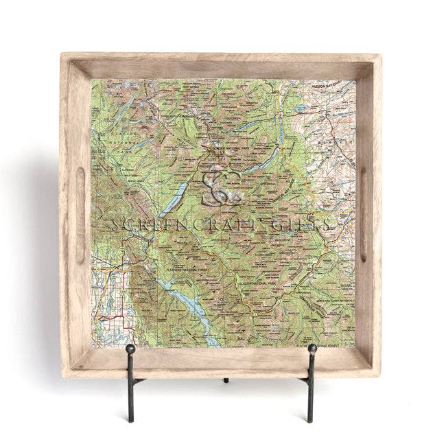 Glacier National Park-  Wood Serving Tray